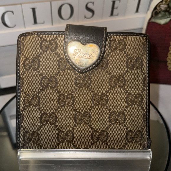 Gucci GG Canvas Heart Wallet Small Wallets GUC - Picture 2 of 13